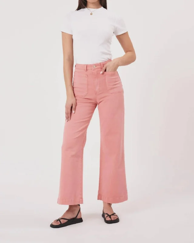 green chino pants modern -Sailor Peach Drill Jeans