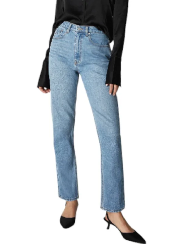 black straight pants versatile -Sloane Cigarette Jeans In Miracle Mile