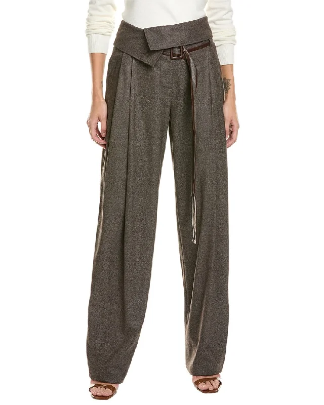 green cargo pants for women -Stella McCartney Harley Wool Trouser