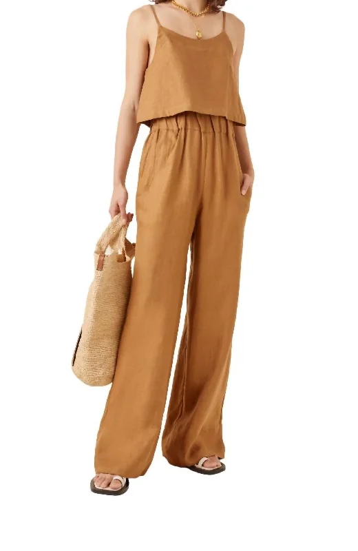 white straight pants smart -Universal Pant In Ochre