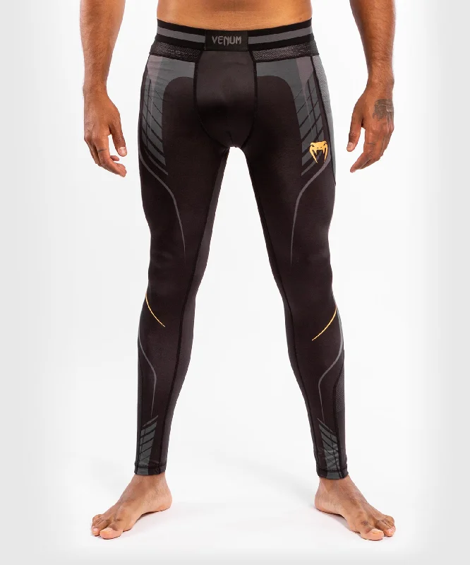 khaki dress pants for office -Venum Athletics Compression Tights – Black/Gold