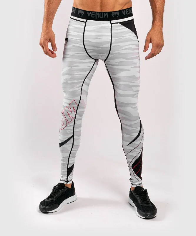 white chino pants polished -Venum Contender 5.0 Tights - White/Camo