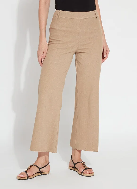 khaki jogger pants comfy -Wide Leg Denim (27" Inseam)