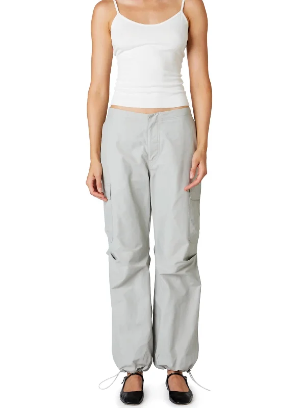 green slim fit pants modern -Women's Ludlow Parachute Pants In Mineral